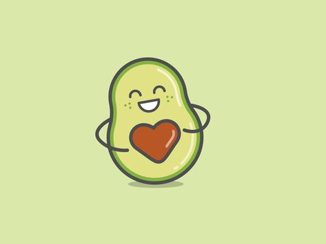 Avocado Love animation by Clint Hess Avocado Animation, Avocado Gif, Avocado Wallpaper, Love Animation, Avocado Cartoon, Avocado Art, Medical Wallpaper, Cute Avocado, Iphone Wallpaper Kawaii