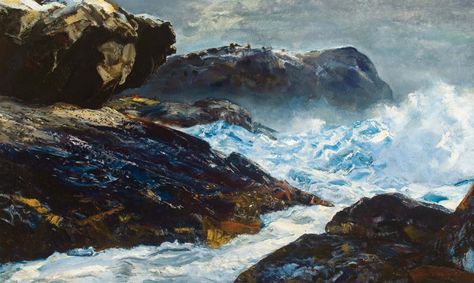 Tampa Museum Of Art, Painting Reference Photos, George Bellows, Jamie Wyeth, Marine Painter, Monhegan Island, Rockwell Kent, Waves Painting, Best Paintings