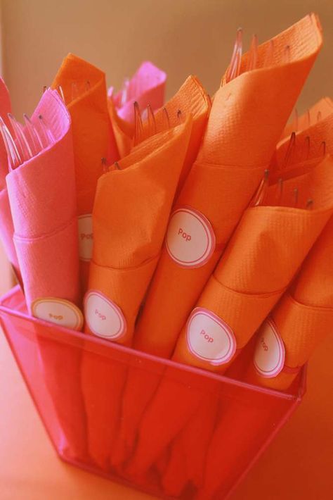 Pink and Orange "About to POP"! | CatchMyParty.com