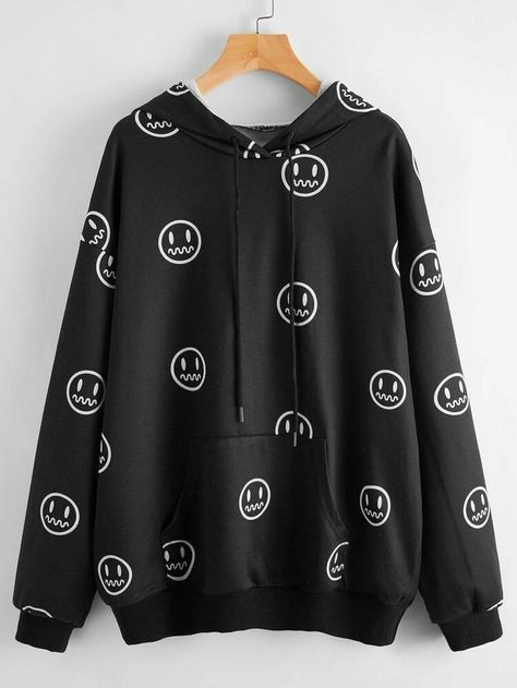 Trendy Hoodies, Stylish Hoodies, Tomboy Style Outfits, Swaggy Outfits, Tomboy Fashion, Girls Fashion Clothes, Teenage Fashion Outfits, Edgy Outfits, Drawstring Hoodie