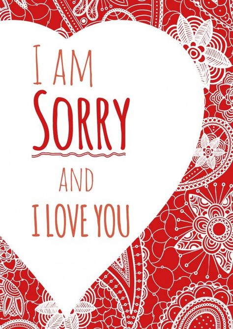 I'm Am Sorry. And I Love You. | Tut Mir Leid Karten intended for Sorry Card Template Ways To Say Sorry, Sorry Card, Apology Cards, Im Sorry Cards, Apologizing Quotes, Sorry My Love, And I Love You, Learning Cards, Card Templates Free