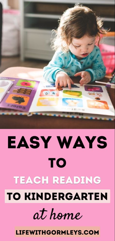 Fun Ways to Teach Reading to Kindergarten | How to encourage a quick mastery of reading skills in kindergarten? In this post, I will show you a better way on how to teach kindergarten reading using a different approach. #kinder #homeschool #teaching #family Teaching A Kindergartener To Read, Teaching How To Read Kindergarten, How To Help My Kindergartener Read, Teach To Read Kindergarten, Learn How To Read, How To Teach Reading To Kids, Teaching How To Read, Teaching Kindergarten Reading, How To Teach Kids To Read