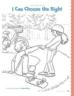 I can choose the right coloring page  Primary 2 Lesson 2 Good Samaritan Craft, Lds Coloring Pages, Book Of Mormon Stories, Primary Activities, Primary Lessons, Bible Coloring Pages, Lds Primary, Human Drawing, Promised Land