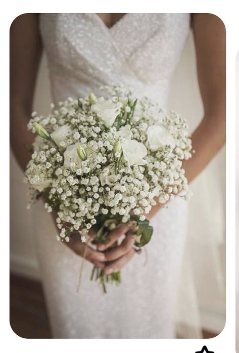 Gypsophila Wedding Bouquet, Lisianthus Bouquet, Baby Breath Bouquet, Bridesmaids Pink, Brides Flowers Bouquet, Gypsophila Wedding, Gypsophila Bouquet, Simple Wedding Bouquets, White Flower Bouquet