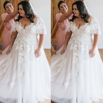 Wedding gown plus size