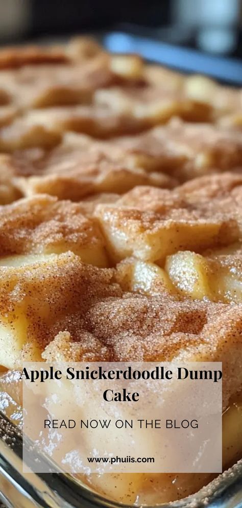 Snickerdoodle Dump Cake Recipes, Dump Cake Recipes Christmas, Apples And Cake Mix Recipes, Dump Pie Recipes, Snickerdoodle Apple Pie Bites, Yellow Cake Mix Dump Cake Recipes, Dessert Using Apples, Holiday Dump Cake, Salted Caramel Apple Pie Bars