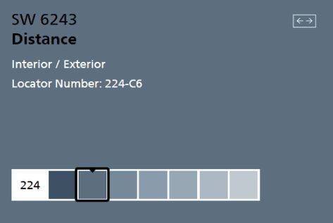Distance Blue Sherwin Williams, Steel Blue Paint Color Sherwin Williams, Sherwin Williams Distance Paint, Sherwin Williams Paint Colors 2022 Blue, Blue Grey Exterior House Colors Sherwin Williams, Dark Blue Gray Paint Colors Sherwin Williams, Blue Accent Wall Sherwin Williams, Sw Denim Paint Color, Sherwin Williams Steel Blue