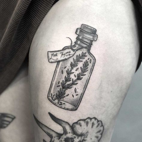 Flask Tattoo, Bones Tattoo, Teacup Tattoo, Lantern Tattoo, Occult Tattoo, Goth Tattoo, Bottle Tattoo, Bone Tattoos, Witch Tattoo