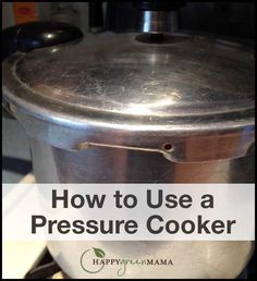 How to Use a Pressure Cooker its not as scary as it sounds! Food is cooked quickly with more flavor than standard stovetop dishes. Stovetop Pressure Cooker, Pressure Cooking Recipes, Electric Pressure Cooker Recipes, Using A Pressure Cooker, Electric Cooker, Electric Pressure Cooker, Fast Easy Meals, Pressure Canning, Pressure Cookers