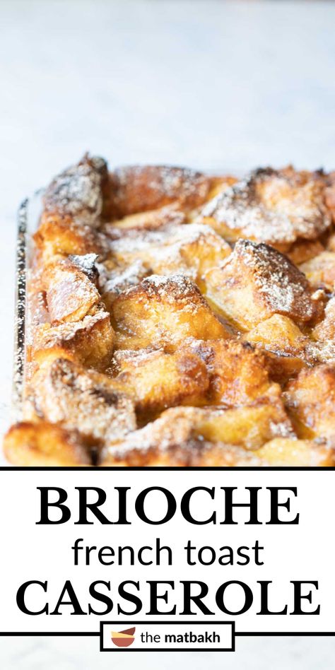 French Toast Bread Pudding Casserole, Bread Pudding French Toast Casserole, Food Dolls French Toast, Brioche Bread Recipe Ideas, Just Egg French Toast, Bread Pudding Breakfast Casserole, Overnight French Toast Casserole With Brioche Bread, Vanilla Brioche French Toast, Baked French Toast With Brioche Bread