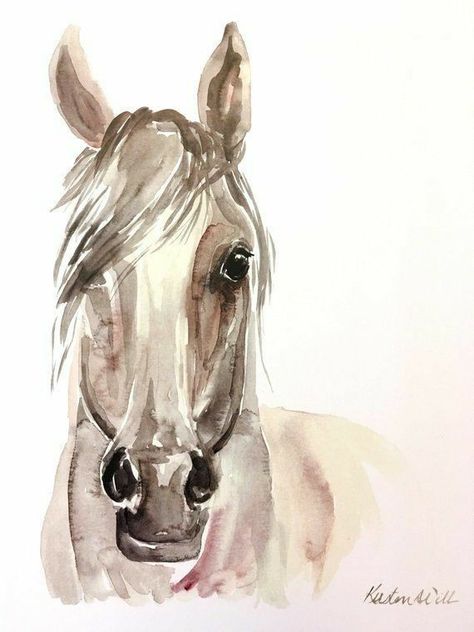 Petunia Watercolor, Watercolor Horse Painting, Pig Print, Paint Horse, Watercolor Horse, Horse Drawing, Horse Drawings, 수채화 그림, Equine Art