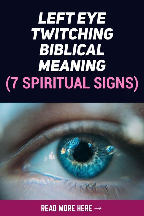 Eye twitching, also known as myokymia, is an involuntary muscle contraction that mainly affects the lower eyelids. Because eyes are considered to be the windows of the soul, an irritation in the eye may reflect a person’s spiritual state. #myokymia #lefteyetwitching #spiritualmeanings #eyetwitching Left Eye Twitching, Spiritual Signs, Eye Twitching, Muscle Twitching, Left Eye, Muscle Contraction, Energy Healing Spirituality, Psychic Development, Health Knowledge