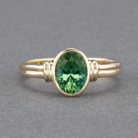 Lady Captain's SparHawk Maine Tourmaline Ring Yellow Saffire Ring, Pacchala Haram, Stone Rings Women, Panna Ring, Geometric Engagement Ring, Stone Ring Design, Antique Gold Earrings, Gents Ring, Single Stone Ring