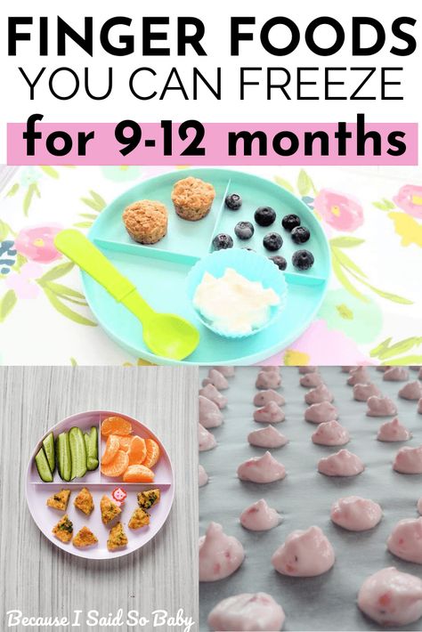 Finger Foods 11 Month Old, Meals For Infants Finger Foods, Finger Foods For 12 Month Old, Solids For 11 Month Old, Blw Meal Prep Freezer, 10 Month Blw Meals, Blw Finger Food Recipes, Finger Foods For 11 Month Old Baby, Baby 10 Months Food