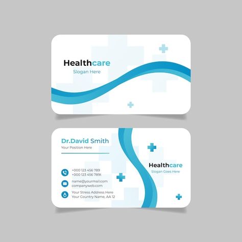 Health Card Design, Medical Card Design, Health Care Design, Medical Logos Inspiration, Video Layout, Medical Logos, Doctor Business Cards, Medical Business Card, Medical Card