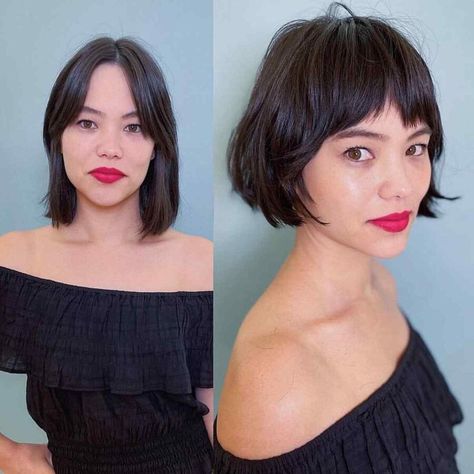 28 Best Ways to Pull Off The French Bob for Fine Hair French Bob For Straight Hair, French Bob Fine Hair, Neck Length Hair, Kort Bob, Fine Straight Hair, Corte Bob, Estilo Hippy, Bob Hairstyles For Fine Hair, Peinados Fáciles Para Cabello Corto