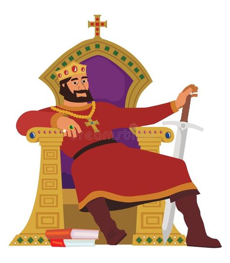 Happy king on white. A happy king, resting in his throne. No transparency and gr #Sponsored , #SPONSORED, #AFFILIATE, #king, #happy, #transparency, #white Macbeth Poster, Happy King, Michael Moorcock, King Picture, Adobe Illustrator Vector, Christmas Tree Background, Cartoon Fish, Wedding Illustration, Historical Characters