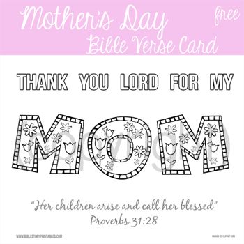 Mother's Day Scripture Card from Kids Butterfly Mother's Day Craft, Moms Of The Bible For Kids, Mother's Day Crafts For Kids Church, Bible Mothers Day Crafts For Kids, Mothers Day Crafts For Kids Sunday School, Mothers Day Bible Lesson For Preschool, Mothers Day Bible Craft, Mother’s Day Sunday School Projects, Easy Mother’s Day Sunday School