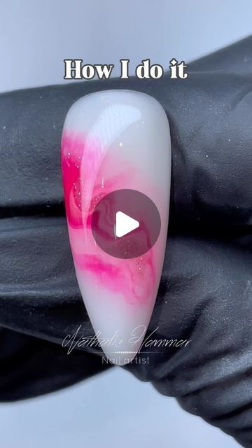 Beautiful Nail Designs Acrylics, Nail Designs With Clear Nails, At Home Painted Nails, How To Do Watercolor Nails, How To Do A Marble Nail Design, Diy Marble Nails Easy, Marble Nail Designs Tutorial, Mauve Marble Nails, How To Do Marble Nail Art