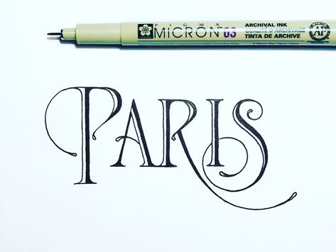 Paris lettering sketch by Joschka Sawatzky | Dribbble | Dribbble French Related Drawings, Paris Writing, French Calligraphy, Paris Font, French Lettering, Cricut Decor, Graphic Fonts, Paris Sketch, Paris Drawing