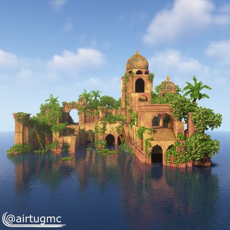 Minecraft Hillside Base, Spruce Base Minecraft, Jungle Houses Minecraft, Minecraft House Jungle, Jungle Minecraft Ideas, Minecraft Jungle Base Ideas, Jungle Mansion Minecraft, Minecraft Building Ideas Swamp, Jungle Hut Minecraft