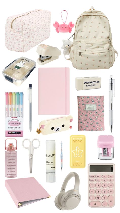 Back to school! School Shuffles, Middle School Essentials, School Emergency Kit, School Backpack Essentials, Preppy School Supplies, Pretty School Supplies, Everyday Bag Essentials, School Must Haves, Cute Stationary School Supplies