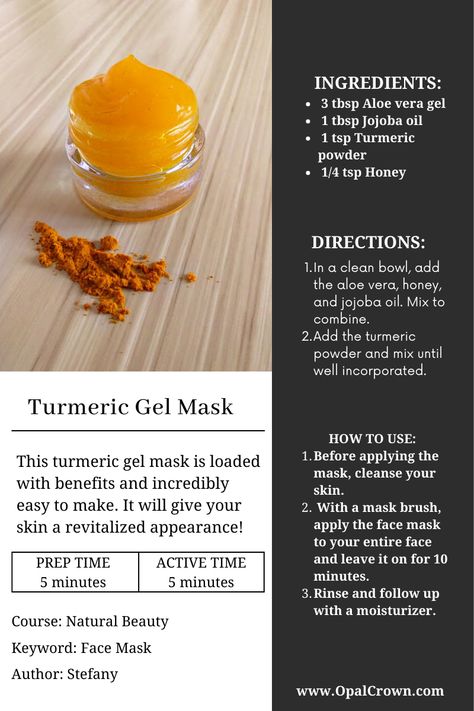 Turmeric Skin Gel, Turmeric Body Lotion, Aloe Turmeric Face Mask, Diy Tumeric Face Mask Recipes, Diy Vagacials Mask, Aloe And Tumeric Face Mask, Aloe Vera And Turmeric For Skin, Aloe Vera Gel Recipes, Turmeric Face Scrub Recipe