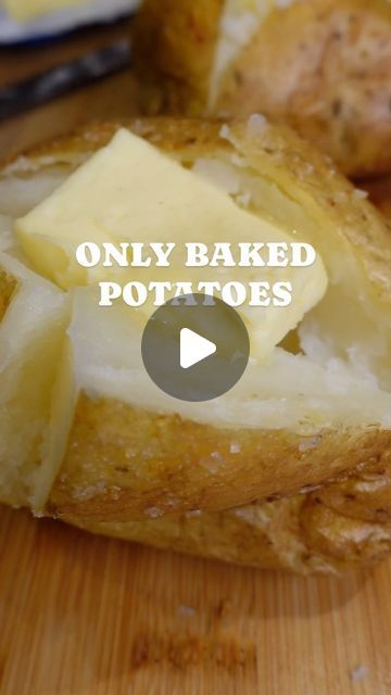 Poppy O’Toole on Instagram: "Welcome back to Only Baked Potatoes… the series where I’ll be cooking ONLY. BAKED. POTATOES. 🥔🔥

This is my ultimate air fryer baked potato recipe. Microwave at 800W for 6-10 mins, and then air fryer on 170-180°C for 25-30 mins. EASY. 

Get the recipe with full details on my website poppycooks (dot) com OR this beauty is in my BESTSELLIN’ air fryer cookbook - The Actually Delicious Air Fryer Cookbook 🔥🥔 #onlybakedpotatoes #bakedpotato #jacketpotato #potatoes #hungry #spuds" Quick Baked Potato, Barber Of Seville, Air Fryer Baked Potato, Wet Paper, Baked Potato Recipes, Airfryer Recipes, Jacket Potato, Potato Recipe, A Potato