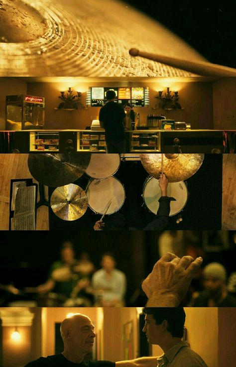 Whiplash (2014) Director: Damien Chazelle. Photography: Sharone Meir. Damien Chazelle Cinematography, Cinematography In Movies, Director Of Photography Cinematography, Whiplash Cinematography, Whiplash Wallpaper, Whiplash 2014, Movies Cinematography, Movie Cinematography, Francis Wolff