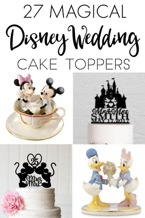 27 Magical Disney Wedding Cake Toppers - This Fairy Tale Life Disney Wedding Cake Toppers, Fairy Tale Wedding Cake, Fairy Life, Disney Cake Toppers, Bridal Cake, Disney Princess Wedding, Disney Wedding Cake, Disney Princess Cake, Pretty Wedding Cakes