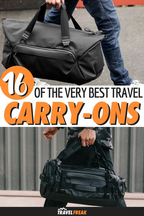 16 Best Carry-On Duffel Bags for Travel | From different sizes to materials, features, and quality levels finding the right carry-on bag can be overwhelming. If you find yourself tossing your belongings into an open bag without any organization, a duffel might be the right option for packing the essentials. | TravelFREAK Adventure Travel Blog #Travel #CarryOn #DuffelBag #CarryOnTravel | Carry On Bag | Best Carry On | Carry On Travel Carry On Duffle Bag, Travel Duffel Bag, Mens Carry On Bag, Best Carry On Backpack, Best Travel Clothes, Carryon Bag, Best Travel Bags, Best Travel Backpack, Carry On Packing