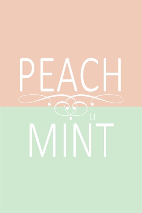 Peach And Mint Color Palette, Mint And Pink Color Palette, Pastel Kitchen Decor, Mint Green Outfits, Mint Color Palettes, Colour Shade Card, Peach Rooms, Mint Aesthetic, Angel Wings Decor