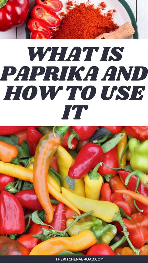 Wondering what is paprika made from? Curious to know what is paprika used for or what is paprika good for? Look no further! Our guide will demystify paprika and show you all the incredible ways you can use this versatile spice in your cooking. From flavor-packed marinades to vibrant garnishes, paprika will elevate your dishes to new heights. Get started today and unlock a world of delicious possibilities! #paprika #spices #cookingtips Paprika Recipes, Paprika Pepper, Hungarian Paprika, Chicken Paprikash, Hungarian Cuisine, Dried Peppers, Food Preservation, Stuffed Sweet Peppers, Recipes For Beginners