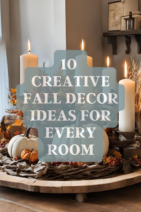 Refresh your space with the best fall decor tips and fall decor ideas! Explore unique fall decorations and stylish fall decor ideas for the home that will enhance your fall house decor and make your space welcoming and festive. Fall House Decor, Fall Interior Decor, Fall House, Autumn Interior, Fall Table Centerpieces, Fall Living Room Decor, Fall Decor Inspiration, Fall Decor Ideas, Fall Thanksgiving Decor