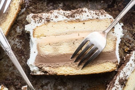 Tiramisu Ice Cream Cake Frozen Pies, Tiramisu Ice Cream, Frozen Deserts, Frozen Recipes, Easy Tiramisu, Homemade Ice Cream Cake, Scream 4, Homemade Hot Fudge, The View From Great Island