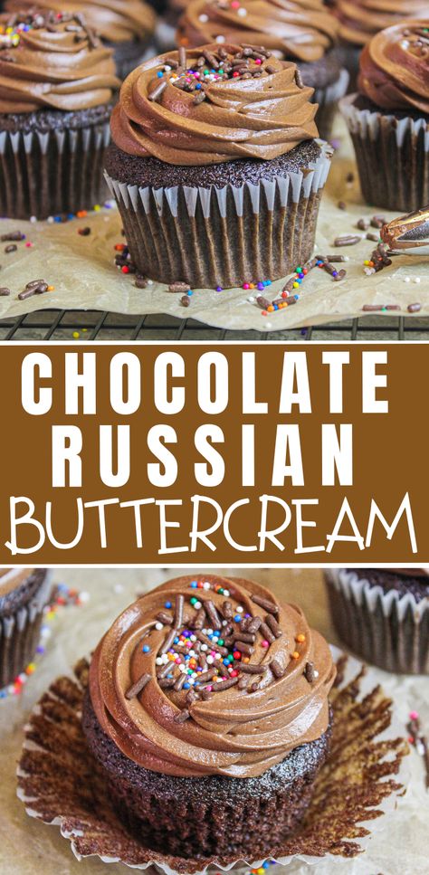 Chocolate Russian Buttercream Recipe, Chocolate Cake With Sweet Condensed Milk, Chocolate Russian Buttercream, Sweetened Condensed Milk Buttercream, Russian Buttercream Frosting, Chocolate Condensed Milk Frosting, Russian Buttercream Recipe, Easy Chocolate Buttercream Frosting, Condensed Milk Frosting