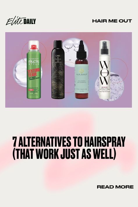 For whatever reason you don’t want to use hairspray, these similar alternatives have got you covered. Diy Hairspray Max Hold, Diy Hair Spray, Natural Hair Spray, Body Texture, Best Hairspray, Oribe Dry Texturizing Spray, Curl Mousse, Best Dry Shampoo, Volumizing Spray