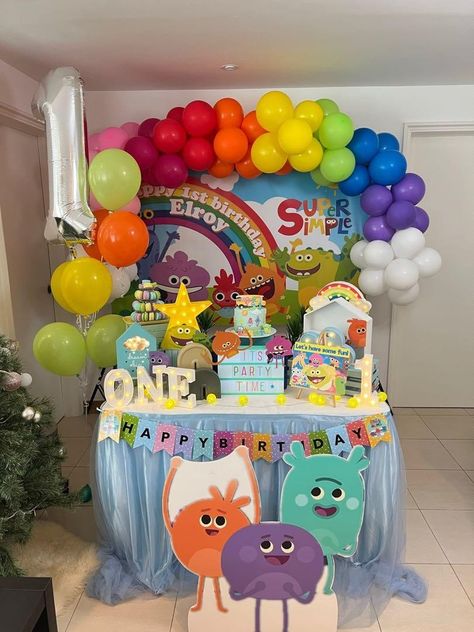 Super Simple Monsters Birthday Party, Super Simple Theme Party, Super Simple Song Birthday Theme, Super Simple Birthday Cake, Super Simple Songs Birthday Party Theme, Super Simple Birthday Theme, Bumble Nums Birthday Party, Super Simple Songs Birthday Cake, Simple Songs Birthday Theme