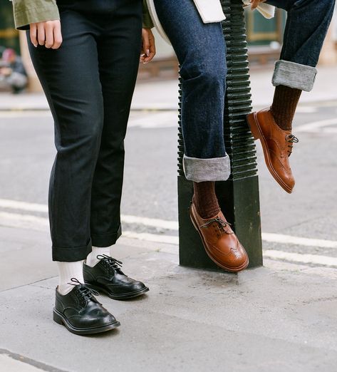 Brown Brogues Outfit Women, Brown Brogues Outfit, Brogues Outfit Women, Brogues Outfit, Trickers Shoes, Tan Brogues, Brogue Shoe, Brown Brogues, Country Shoes