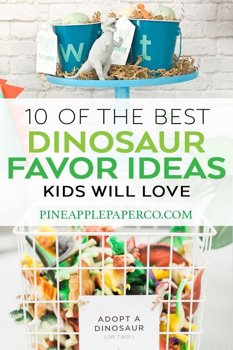 Dinosaur Birthday Party Favors, Dinosaur Party Bags, Dinosaur Party Hats, Dinosaur Favors, Girl Dinosaur Birthday, Party Favor Ideas, Dinosaur Party Decorations, Dinosaur Party Supplies, Dinosaur Party Favors