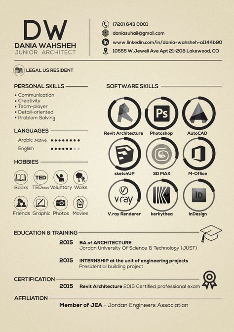 Best collection of 100+ creative architecture resume design portfolio template format for professional architects and students for making first impression! Architecture Student Cv For Internship, Architectural Internship Cv, Curriculum Vitae Architecture, Cv For Architects, Cv Architecture Student, Architectural Cv Resume Architects, Architect Cv Design, Architect Cv, Architectural Cv