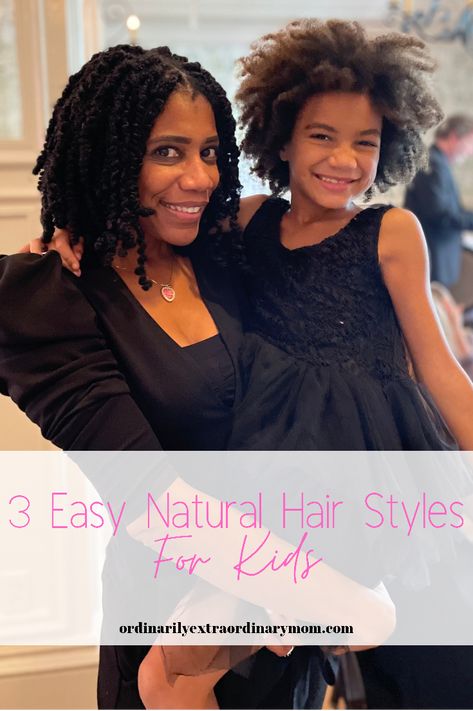 3 Easy Natural Hair Styles for Kids – ordinarilyextraordinarymom Natural Hair Styles For Kids, Easy Natural Hair Styles, Hair Styles For Kids, Easy Natural Hairstyles, Up Hair Styles, Hair Styles Natural, Styles For Kids, Natural Hairstyles For Kids, Kids Dress Up