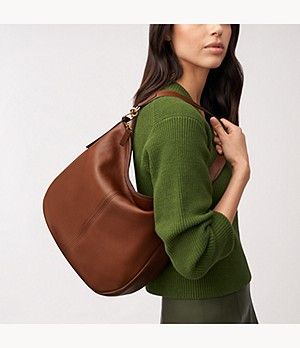 Handbags and Purses For Women - Fossil US Style Aesthetics, Unique Handbag, Perfect Handbag, Handbag Heaven, Leather Gifts, Leather Hobo Bag, Womens Purses, Leather Hobo, Black Handbags