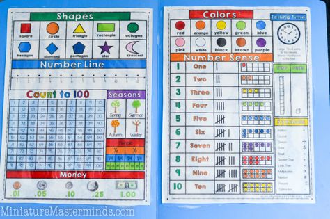 Free Printable Kindergarten and First Grade File Folder Quick Reference Guide – Miniature Masterminds Homework Folders, Math Reference Sheet, Math Folders, Folder Ideas, Ideas For Kindergarten, Free Printable Kindergarten, Homework Folder, Hello Kindergarten, Writing Folders