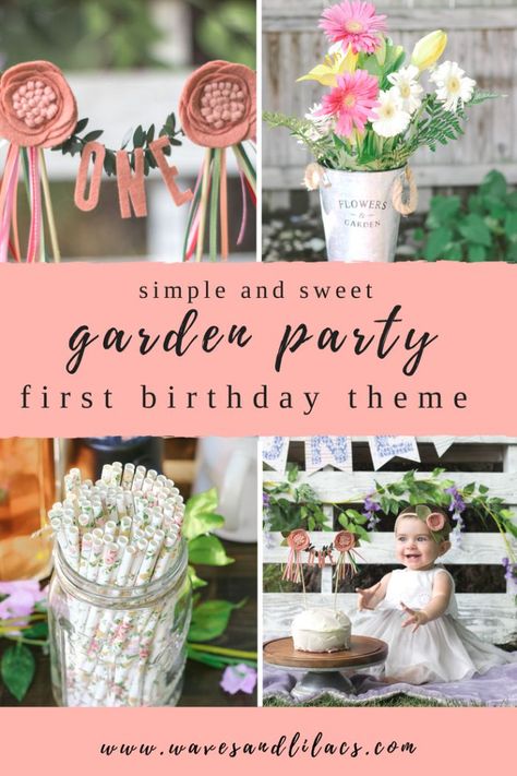 first birthday girl theme garden party Garden Party First Birthday, First Birthday Theme, Theme Garden, First Birthday Girl, Garden Party Theme, Garden Party Birthday, First Birthday Party Themes, Girl Birthday Themes