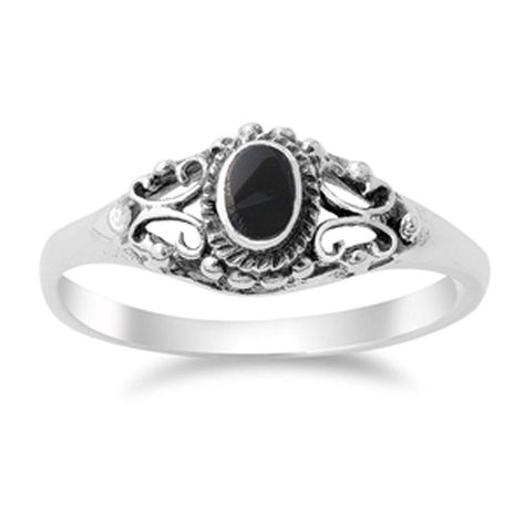 Black Onyx Jewelry, Shiny Rings, Black Stone Ring, Silver Rings With Stones, Topaz Necklace, Black Onyx Ring, Deco Engagement Ring, Silver Plated Jewelry, Art Deco Engagement Ring