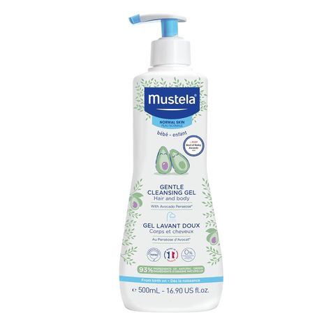 Amazon.com: Mustela Baby Gentle Cleansing Gel - Baby Hair & Body Wash - with Natural Avocado fortified with Vitamin B5 - Biodegradable Formula & Tear-Free â€“ 16.90 fl. oz. (Pack of 1) : Baby Mustela Baby, Baby Body Wash, Atopic Skin, Natural Body Wash, Bath Gel, Body Gel, Baby Shampoo, Cleansing Gel, Hair Gel