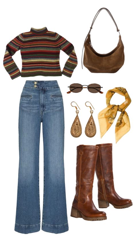 outfit inspo🧶 #outfitinspo #outfit #fashion #fashioninspo #style #styleinspo Casual Outfit Inspiration, Autumn Fits, Swaggy Outfits, Mode Inspo, Hippie Outfits, Outfit Inspo Fall, Vintage Streetwear, Mode Vintage, Dream Clothes