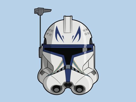 Captain Rex Helmet Art, Captain Rex Helmet, Rex Star Wars, Rex Helmet, Old Cartoon Network Shows, Painted Fraternity Coolers, Oni Masks, Helmet Drawing, Clone Trooper Helmet