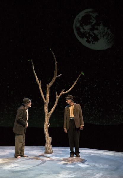 "Waiting for Godot" by Samuel Beckett at The Mark Taper Forum Monsters University Costumes, Fat Anime Characters, Theatre Illustration, Waiting For Godot, Theatre Classroom, Theatre Of The Absurd, Set Design Theatre, Samuel Beckett, Single Tree